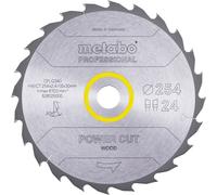 Lame de scie circulaire METABO Pro "Power Cut Wood" 628025000 - HW/CT - 254x30mm - 24WZ - 20°