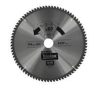 Lame de scie circulaire pour bois Tivoly Ø 216 mm x 30 mm, 80 dents