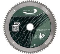 Lame de scie circulaire PRODIAMANT 254 mm pour bois, métal et aluminium avec dents HM TCT