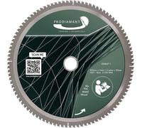 Lame de scie circulaire PRODIAMANT 305 mm pour bois, métal et aluminium avec dents HM TCT