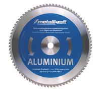 Lame de scie circulaire TCT pour aluminium dia. 355x2,4x25,4 mm 80 dents en carbure qualité japonaise Metallkraft TCT355T80AL