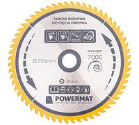 Lame de scie circulaire universelle bois carbure Ø 255 x 30 mm 60 dents | Denture alternée ATB à 15° et saignée de 2,8 mm pour les coupes transversales, longitudinales, en angle ou en biseau.