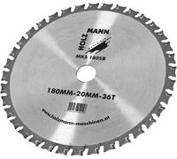 Holzmann Lame de scie circulaire TCT MKS180SB 180 x 1,9/1,6 x 20 mm Z36