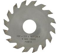 Lame de scie dentée en carbure à 16 dents, diamètre extérieur 100 mm et alésage 25,4 mm, pour système de coupe avec support universel 1603095.