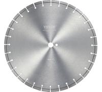 Lame de scie diamantée VEVOR pour béton 45 cm pour travaux à sec ou à l'eau, lame de scie segmentée diamantée 12 mm à dents plates, diamètre du trou central 25,4 mm,