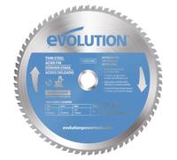 Lame de scie ébavurageuse Evolution T255TCT-70MS de 255 mm (également appelée lame de scie à dents de carbure de tungstène)