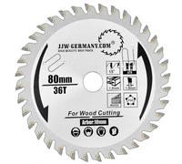 Lame de scie HM - 80 x 1,5 x 10 mm - 36 dents alternées | Compatible avec Proxxon FET KGS 80 et FKS/E