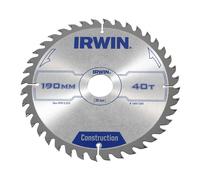Lame de scie Irwin; 190x2,5x30,0 mm; Z40