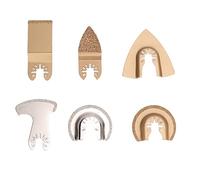 Lame de scie multi-outils mixte, lame de scie oscillante antirouille 6 pièces en carbure cémenté diamanté pour béton