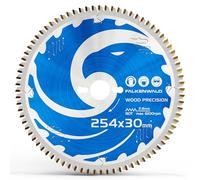 Lame de scie pour bois 254 x 30 mm Precision, lame de scie circulaire 254 x 30 mm avec 80 dents en carbure, compatible avec Bosch GTS 10 XC, PTS 10 table saw & Metabo mitre saw KGS 254 M