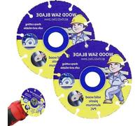 Lame de scie pour meuleuse d'angle Ø 115 mm – 2 pièces Lames de scie circulaire 2223 mm alésage – Coupe fine pour le bois, le métal, l'aluminium, le stratifié, les clous et le plastique