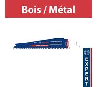Lame de scie sabre 150 mm EXPERT Carbure Bois et Métal S969XHM BOSCH