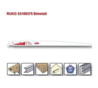 Lame de scie sabre 8937 en acier HSS bimétal - longueur 305 mm - par 5 RUKO
