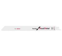 Lame de scie-sabre S 1122 HF, Flexible for Wood and Metal, lot de 5 Bosch Accessories 2608656021 Longueur lame de scie 225 mm