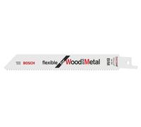 Lame de scie-sabre S 922 HF, Flexible for Wood and Metal, lot de 2 Bosch Accessories 2608656039 Longueur lame de scie 150 mm