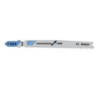 Lame de scie sauteuse bi-métal pour tôles et divers matériaux-T 123 XF BOSCH