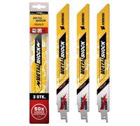 Lame de scie sauteuse de 230 mm, 10 dents par pouce, lot de 3, pour acier et acier inoxydable
