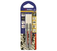 Lame de scie sauteuse -Pour inox -Attache T (Blister) / L: 75 / H: 50 / Droite TIVOLY - XT505520017