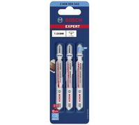 Lame de scie sauteuse T 128 BHM BOSCH 92 mm Spécial stratifié - Carte de 3 - 2608900542