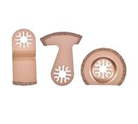 Lame de Scie Segment à Concrétion Carbure, 3 Pièces Lame de Scie Segmentée Circulaire Oscillante Accessoire Carrelage Outil Vibrant Multifonction pour Polir Meulage de de Ciment