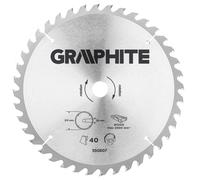 GRAPHITE Lame de scie de rechange Lame de scie circulaire 315 mm x 30 mm 40 dents pour bois, MDF Pièces de réduction : 30 x 16 mm, 30 x 20 mm, 30 x 25,4 mm