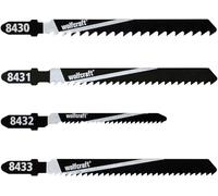 Wolfcraft Lames de scie sauteuse 8430000 pour bois Queue en T 10 pièces