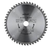 Lame de scie Wolfcraft pour scie à onglet ø254x30 Z48 6548000