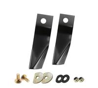 Lame de Tondeuse 19/21" Acier Manganèse pour Honda HRJ196 HRJ216 GXV160 | Affûté avec précision, anti-rebond, échange sans outil, acier durable, coupe à faibles émissions(1 set of 19 inches)