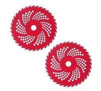 Lame De Tondeuse À Gazon 36 Dents Lames À Pointe De Carbure Lames De Coupe-brosse En Acier Au Manganèse for Débroussailleuse À Mauvaises Herbes Tondeuse Soins De La Pelouse Outils Agricoles(2PCS)
