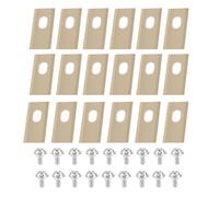 Lame De Tondeuse À Gazon 36 Pièces Lame De Coupe De Tondeuse À Gazon En Acier Inoxydable Avec Kit De Vis Lames De Tondeuse À Gazon De Remplacement Compatibles Avec Le Robot Dreame(18PCS Gold)