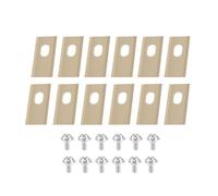 Lame De Tondeuse À Gazon 36 Pièces Lame De Coupe De Tondeuse À Gazon En Acier Inoxydable Avec Kit De Vis Lames De Tondeuse À Gazon De Remplacement Compatibles Avec Le Robot Dreame(12PCS Gold)