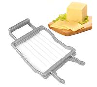 Lame de trancheuse à fromage commerciale, lame de fromage à pain portative avec fils en acier inoxydable pour trancher la viande du déjeuner, les bananes, les fruits, les (20mm)