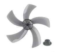 Lame de ventilateur domestique de 45,7 cm avec cache-écrou, légère et pratique pour une installation facile (noir transparent)