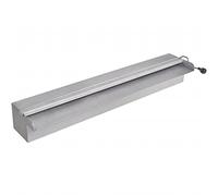 vidaXL Lame d'eau rectangulaire LED 60 cm en acier inoxydable pour piscine