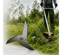 Lame débroussailleuse 3 Dents pour Husqvarna 135R | Lame courbe 3 dents en acier au manganèse trempé pour herbes denses mauvaises herbes et broussailles légères.