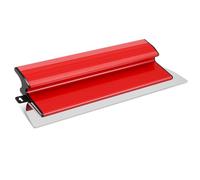 Lame d'écumage pour cloisons sèches de 40 cm - Spatule de plâtrage en acier inoxydable avec poignée en forme de Z, outil léger pour plâtrage, béton décoratif, murs, sols et comptoirs