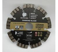 Lame diamantée professionnelle indienne à segment turbo de 125 mm