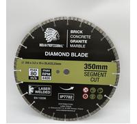 Lame diamantée turbo segmentée de 350 mm, usage professionnel indien