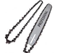 Lame et barre pour tronçonneuse de 45 cm 18" + 2 chaînes pour tronçonneuse de 72 maillons, pièces de rechange pour tronçonneuse professionnelles de haute qualité, kit de barre pour chaîne de