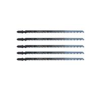 Makita Lame de scie sauteuse A-86315 L-10 pour bois, contre-plaqué et PVC – Lot de 5