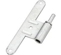 Lame mâle pour paumelle bois universelle 130x43mm forme en T gauche inox - MERMIER - 627790 Noir G