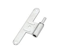 Lame mâle pour paumelle bois universelle forme en T gauche acier zingué blanc - - M-789261