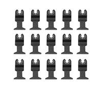 Lame Oscillante, 15pc Lames de Scie Multifonctions Outils Oscillants à Grandes Dents Standard Coupeuses pour Outils Électriques