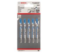 Bosch Lame de scie sauteuse PRO Metal curve T118EOF 83 mm 5 pièces