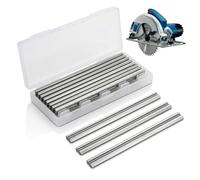 Lame Rabot 82mm, 10 Pièces Lame Du Rabot Hss, Lames Rabot, pour Rabot HSS Lame, 82x5.5x1.1mm, pour Rabots Makita, Black & Decker, Elu