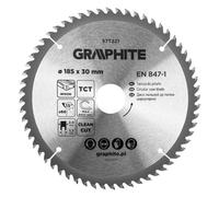 Lame scie circulaire carbure 185 x 30 mm 60 dents 57T221