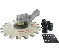 Lame universelle à 2 tranchants anti-rotation pour coupe-bordures. Modèle hermétique pour couper les plantes denses.