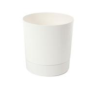 LAMELA Bac À Plantes avec Soucoupe Intégrée, Largeur 20 cm - 4,7L - Pot De Fleur Crème pour Intérieur & Extérieur - Résistant Aux Intempéries & Facile À Entretenir