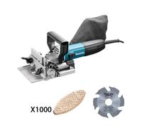 Lamelleuse 701W PJ7000J + Lame carbure Ø100 mm + 1000 lamelles bois N°20 56x23mm MAKITA