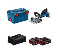 Lamelleuse GFF 18V-22 + 2 Batteries EXPERT 4 Ah + 1 Chargeur GAL 12V/18V-80 BOSCH